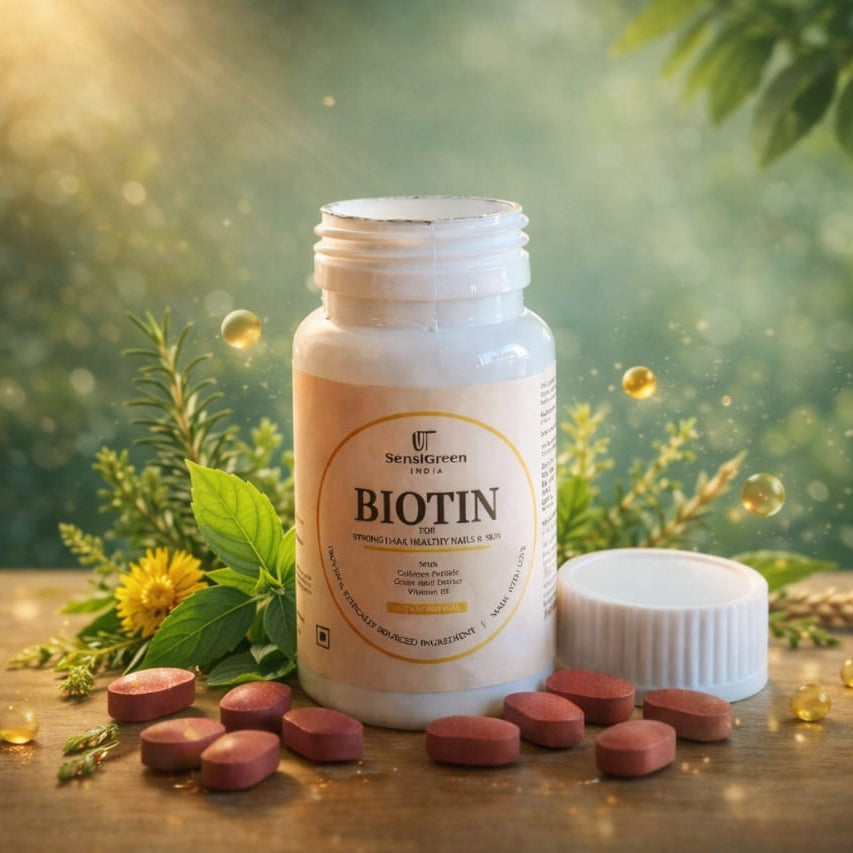 HAIRGENIQ™ Hair Growth Biotin Tablets – Stronger Roots, Thicker Hair, Visible Results