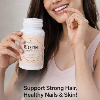 HAIRGENIQ™ Hair Growth Biotin Tablets – Stronger Roots, Thicker Hair, Visible Results