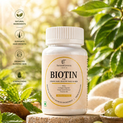 HAIRGENIQ™ Hair Growth Biotin Tablets – Stronger Roots, Thicker Hair, Visible Results